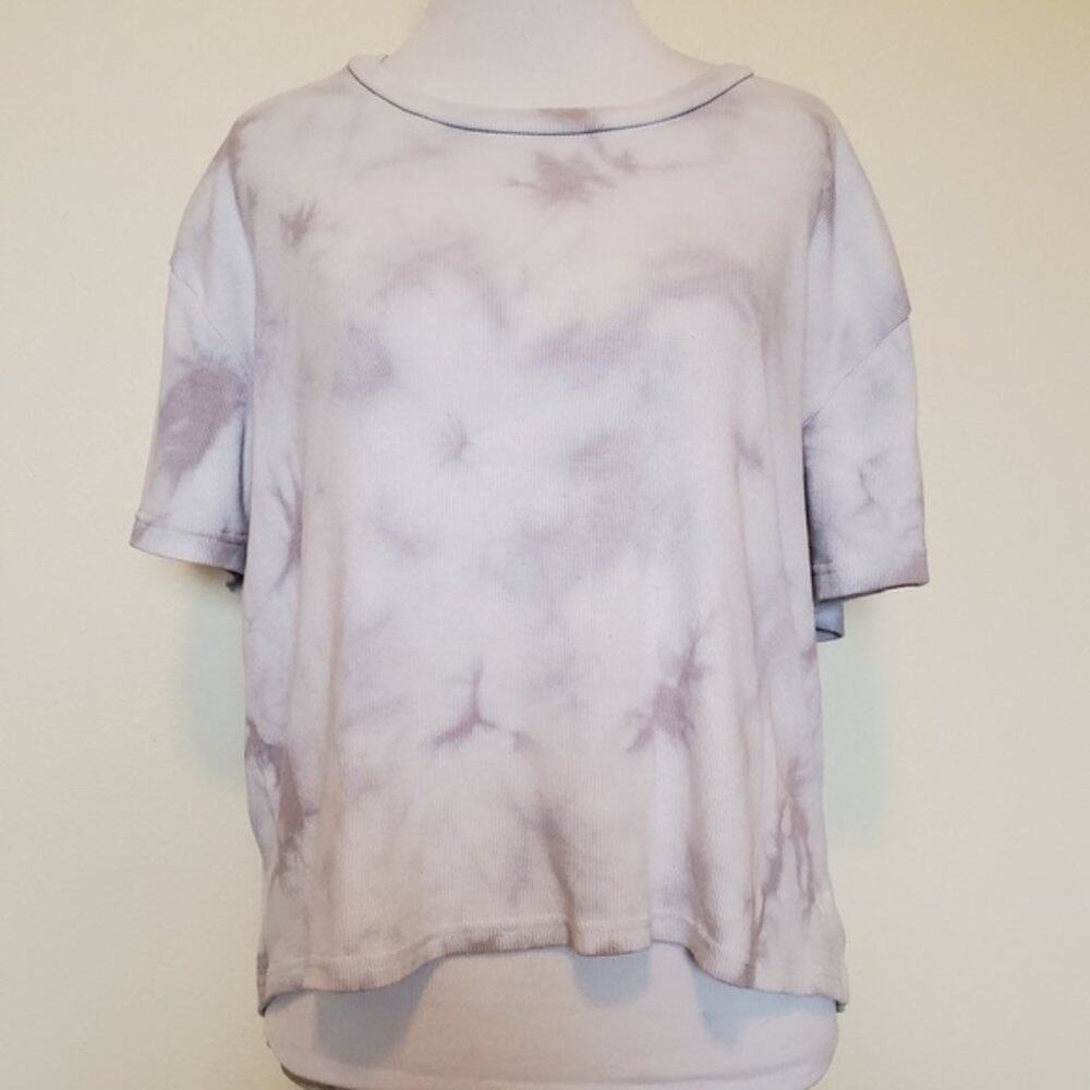 PINK VICTORIA'S SECRET TIE DYE CROP TOP SZ MEDIUM